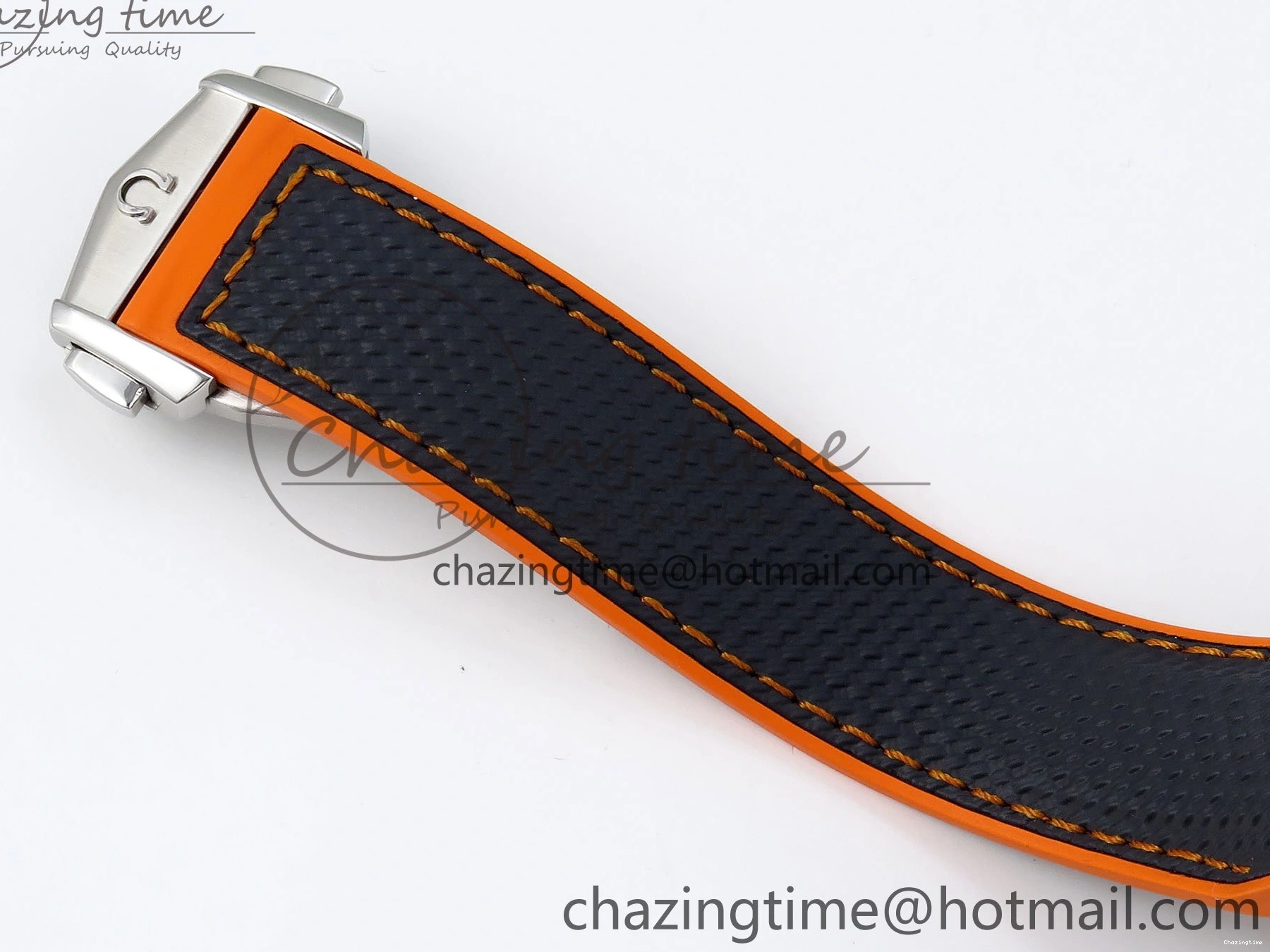 0415 Comfortable Planet Ocean 43.5mm SS VSF 1:1 Best Edition Black Orange Bezel Gray Dial on Nylon Strap A8900 Super Clone V 7730